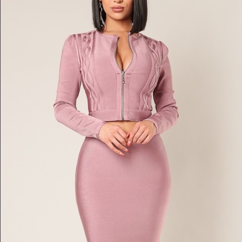 Bandage Salmon Pink Jacket Only